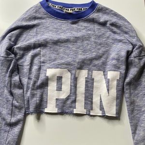 PINK cropped sweatshirt